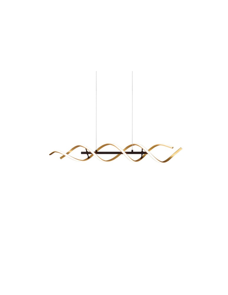 TRIO SEQUENCE Wisząca LED 1x45W 2300-4000K 5600lm Ściemnialna złoty 341810208