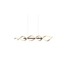 Lampy wiszące LED - TRIO SEQUENCE Wisząca LED 1x45W 2300-4000K 5600lm Ściemnialna złoty 341810208 - product 9