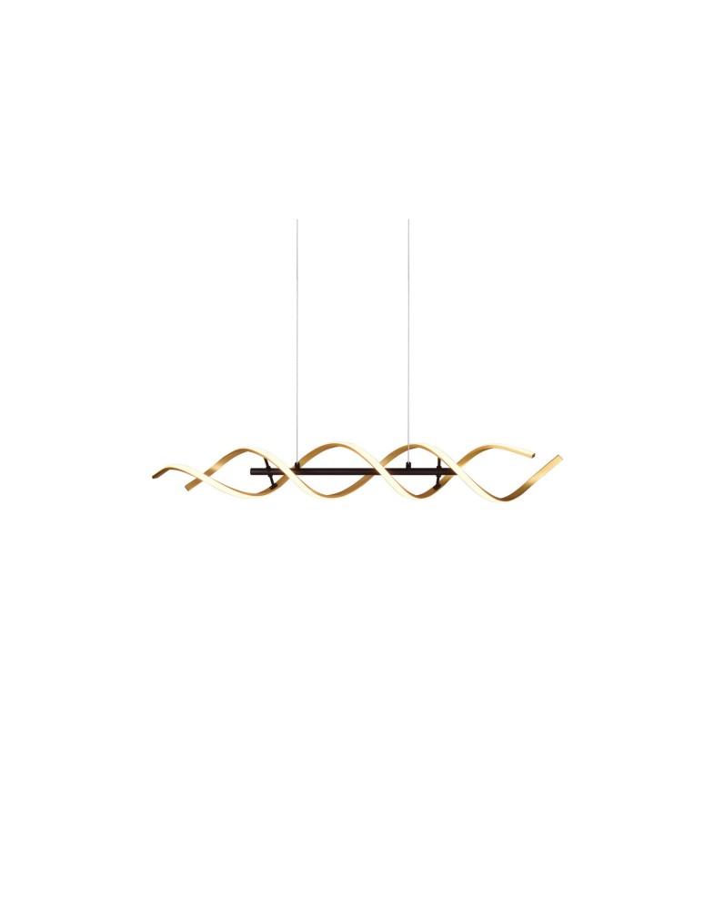 TRIO SEQUENCE Wisząca LED 1x45W 2300-4000K 5600lm Ściemnialna złoty 341810208