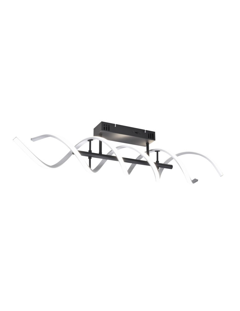 Lampy sufitowe nowoczesne - TRIO SEQUENCE Sufitowa LED 1x41W 2300-4000K 5000lm Ściemnialna srebrny/czarny 641810205 - produkt kolory-swiatla.pl 1