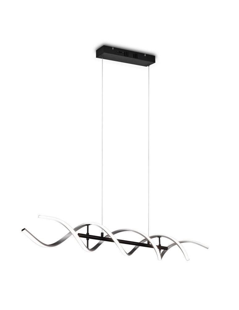 Lampy wiszące LED - TRIO SEQUENCE Wisząca LED 1x45W 2300-4000K 5600lm Ściemnialna srebrny/czarny 341810205 - produkt kolory-swiatla.pl 1