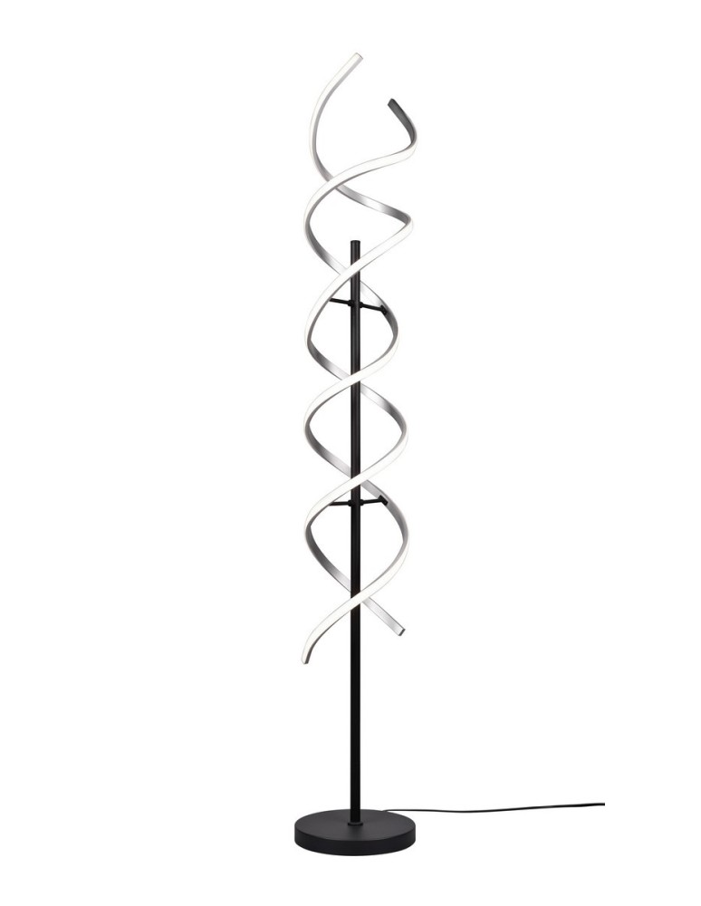 Lampy podłogowe LED - TRIO SEQUENCE Podłogowa LED 1x32W 2300-4000K 4000lm Ściemnialna srebrny/czarny 441810205 - produkt kolory-swiatla.pl 1