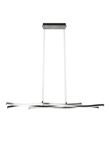 TRIO BLAZE Wisząca LED 1x35W 2300-4000K 4300lm Ściemnialna srebrny/czarny 341210305