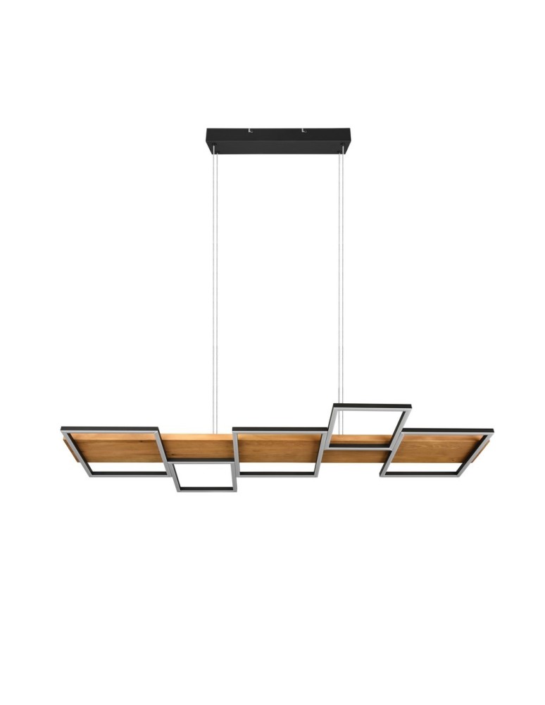TRIO HARPER Wisząca LED 1x42W 3000K 5700lm Ściemnialna czarny 322910532