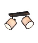 Reflektory sufitowe - TRIO BURTON Reflektor E14 2x28W Ściemnialna czarny 811400232 - product 1