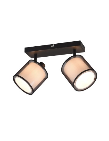 TRIO BURTON Reflektor E14 2x28W Ściemnialna czarny 811400232