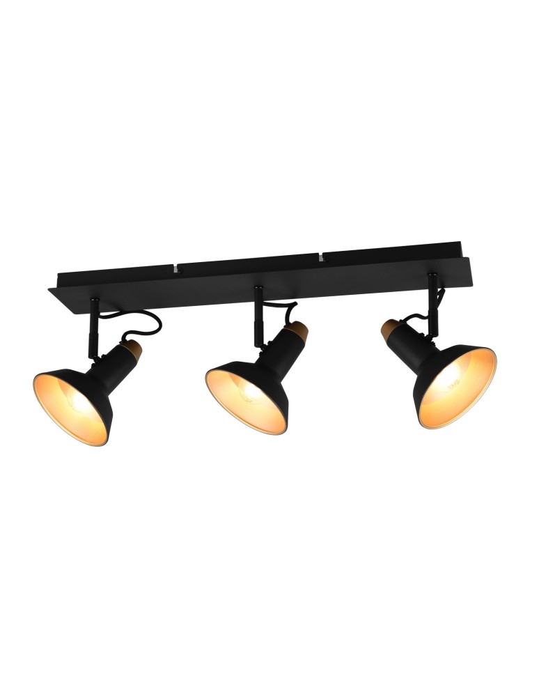 Reflektory sufitowe - TRIO ROXIE Reflektor E14 3x10W Ściemnialna czarny 811900332 - produkt kolory-swiatla.pl 1