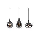 Lampy wiszące potrójne - TRIO LUMINA Wisząca E14 3x40W Ściemnialna czarny 317000332 - product 3