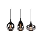 Lampy wiszące potrójne - TRIO LUMINA Wisząca E14 3x40W Ściemnialna czarny 317000332 - product 4