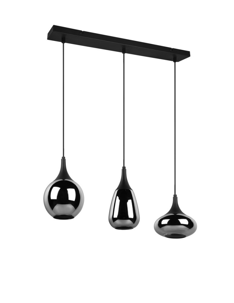 TRIO LUMINA Wisząca E14 3x40W Ściemnialna czarny 317000332
