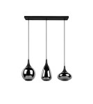 Lampy wiszące potrójne - TRIO LUMINA Wisząca E14 3x40W Ściemnialna czarny 317000332 - product 6
