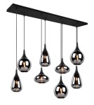 Lampy wiszące - TRIO LUMINA Wisząca E14 8x40W Ściemnialna czarny 317000832 - produkt 1