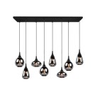 Lampy wiszące - TRIO LUMINA Wisząca E14 8x40W Ściemnialna czarny 317000832 - produkt 2