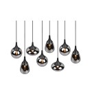 Lampy wiszące - TRIO LUMINA Wisząca E14 8x40W Ściemnialna czarny 317000832 - produkt 3