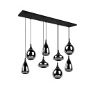 Lampy wiszące - TRIO LUMINA Wisząca E14 8x40W Ściemnialna czarny 317000832 - produkt 5