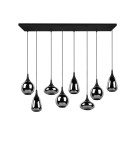 Lampy wiszące - TRIO LUMINA Wisząca E14 8x40W Ściemnialna czarny 317000832 - produkt 6