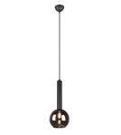 Lampy wiszące - TRIO CLAYTON Wisząca E27 1x28W Ściemnialna czarny 310300132 - produkt 1