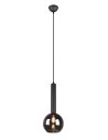 TRIO CLAYTON Wisząca E27 1x28W Ściemnialna czarny 310300132