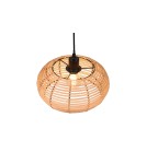 Lampy wiszące boho - TRIO INGA Wisząca E27 1x40W Ściemnialna drewno 312200136 - product 2