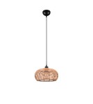 Lampy wiszące boho - TRIO INGA Wisząca E27 1x40W Ściemnialna drewno 312200136 - product 4