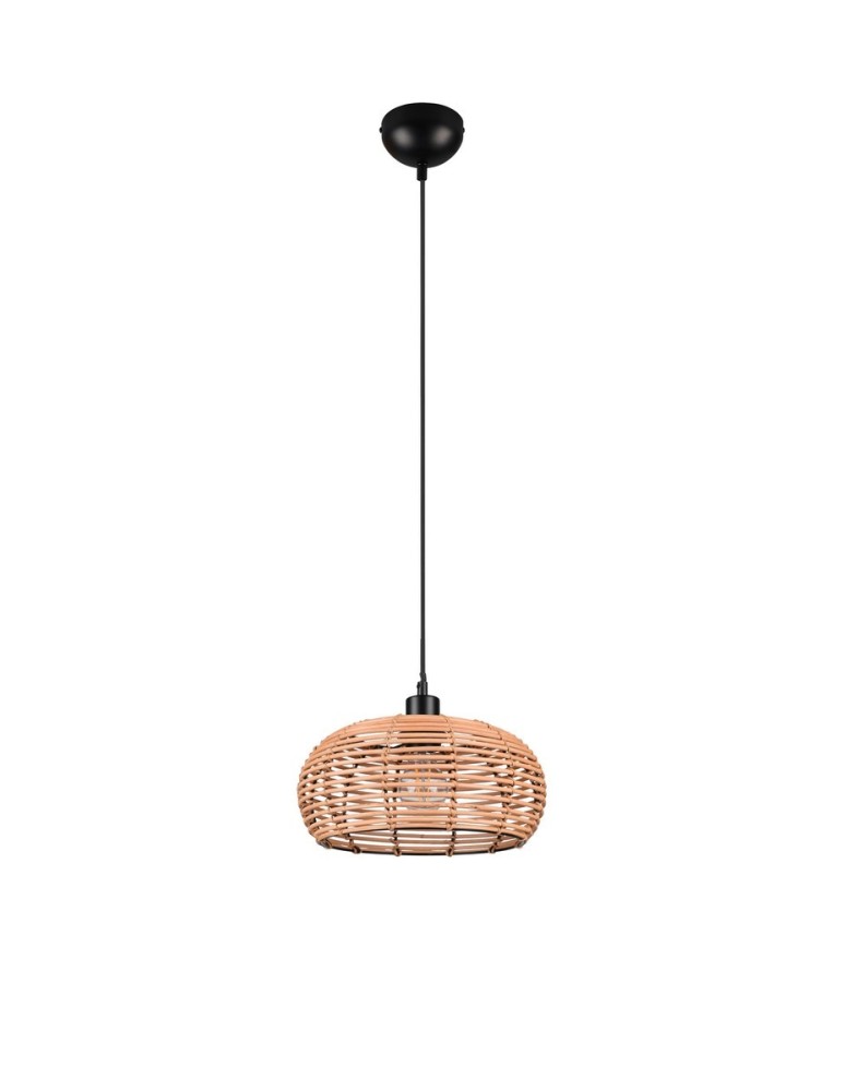 TRIO INGA Wisząca E27 1x40W Ściemnialna drewno 312200136