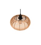Lampy wiszące boho - TRIO INGA Wisząca E27 1x40W Ściemnialna drewno 312200136 - product 5