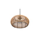 Lampy wiszące boho - TRIO INGA Wisząca E27 1x40W Ściemnialna drewno 312200136 - product 6