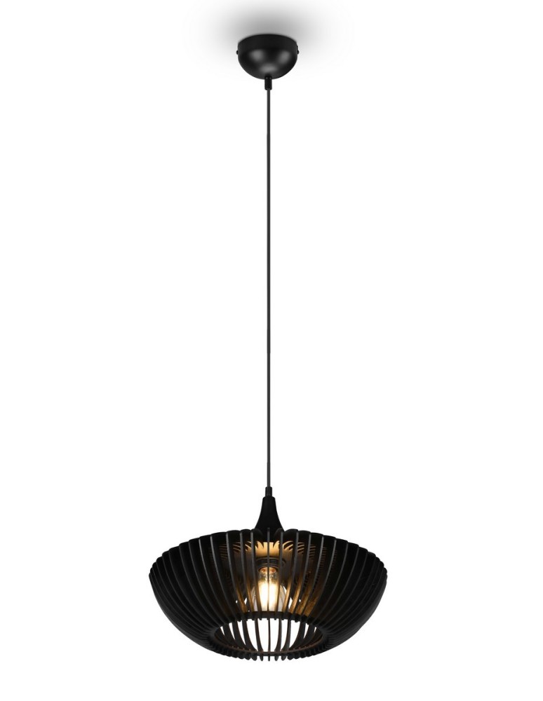 TRIO COLINO Wisząca E27 1x40W Ściemnialna czarny 315900132