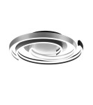 Lampy sufitowe nowoczesne - TRIO CAYA Sufitowa LED 1x58W 2300-4000K 6800lm Ściemnialna srebrny/czarny 641910205 - product 1