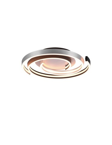 TRIO CAYA Sufitowa LED 1x58W 2300-4000K 6800lm Ściemnialna srebrny/czarny 641910205 - produkt 2