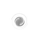 Lampy sufitowe nowoczesne - TRIO CAYA Sufitowa LED 1x58W 2300-4000K 6800lm Ściemnialna srebrny/czarny 641910205 - product 4