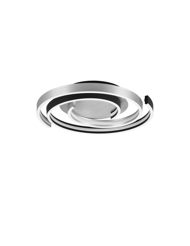 TRIO CAYA Sufitowa LED 1x58W 2300-4000K 6800lm Ściemnialna srebrny/czarny 641910205