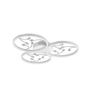 Lampy sufitowe nowoczesne - TRIO GROOVY Sufitowa LED 1x30W 4000K 3800lm Ściemnialna biały 642110331 - product 3