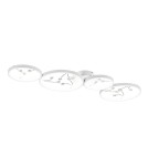 Lampy sufitowe nowoczesne - TRIO GROOVY Sufitowa LED 1x37W 4000K 4800lm Ściemnialna biały 642110431 - product 1
