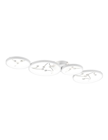 TRIO GROOVY Sufitowa LED 1x37W 4000K 4800lm Ściemnialna biały 642110431