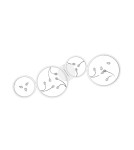 Lampy sufitowe nowoczesne - TRIO GROOVY Sufitowa LED 1x37W 4000K 4800lm Ściemnialna biały 642110431 - product 4