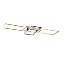 Lampy sufitowe nowoczesne - TRIO IRVINE Sufitowa LED 1x60W 3000 - 6500K 7100lm Ściemnialna złoty 620010408 - produkt 1