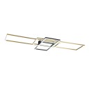 Lampy sufitowe nowoczesne - TRIO IRVINE Sufitowa LED 1x60W 3000 - 6500K 7100lm Ściemnialna złoty 620010408 - produkt 2