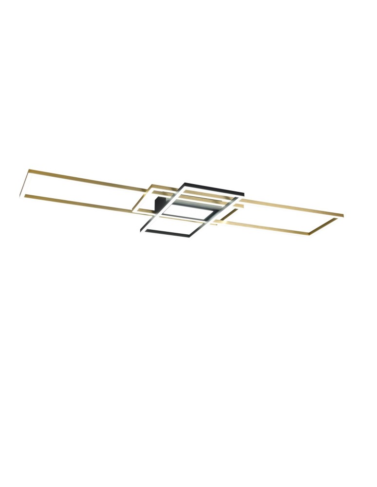 TRIO IRVINE Sufitowa LED 1x60W 3000 - 6500K 7100lm Ściemnialna złoty 620010408
