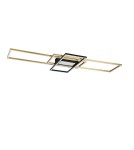 Lampy sufitowe nowoczesne - TRIO IRVINE Sufitowa LED 1x60W 3000 - 6500K 7100lm Ściemnialna złoty 620010408 - produkt 5