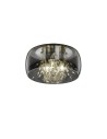 TRIO CRYSTEL Sufitowa E14 3x28W Ściemnialna srebrny 616700306