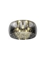 TRIO CRYSTEL Sufitowa E14 5x28W Ściemnialna srebrny 616700506