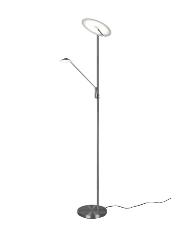 TRIO BRANTFORD Podłogowa LED 2x30W 2700+3200+4000K 3500lm Ściemnialna srebrny 425610207 - produkt 2