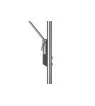 Lampy podłogowe LED - TRIO BRANTFORD Podłogowa LED 2x30W 2700+3200+4000K 3500lm Ściemnialna srebrny 425610207 - product 3