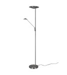 Lampy podłogowe LED - TRIO BRANTFORD Podłogowa LED 2x30W 2700+3200+4000K 3500lm Ściemnialna srebrny 425610207 - product 6