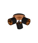 Reflektory sufitowe - TRIO TOMMY Reflektor E14 3x28W Ściemnialna drewno R81333930 - product 3