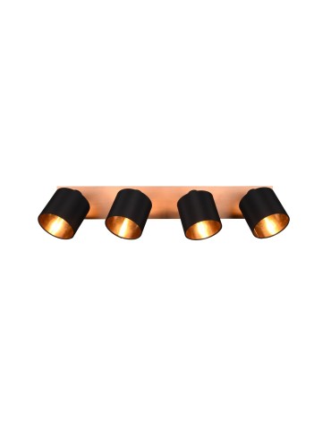 TRIO TOMMY Reflektor E14 4x28W Ściemnialna drewno R81334030 - produkt 2