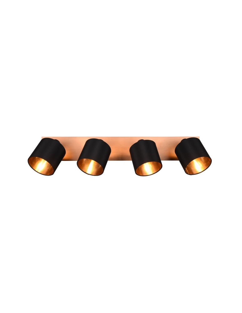 TRIO TOMMY Reflektor E14 4x28W Ściemnialna drewno R81334030