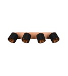 Reflektory sufitowe - TRIO TOMMY Reflektor E14 4x28W Ściemnialna drewno R81334030 - product 4