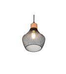 Lampy wiszące - TRIO VALERIA Wisząca E27 1x40W Ściemnialna czarny R31281032 - product 3